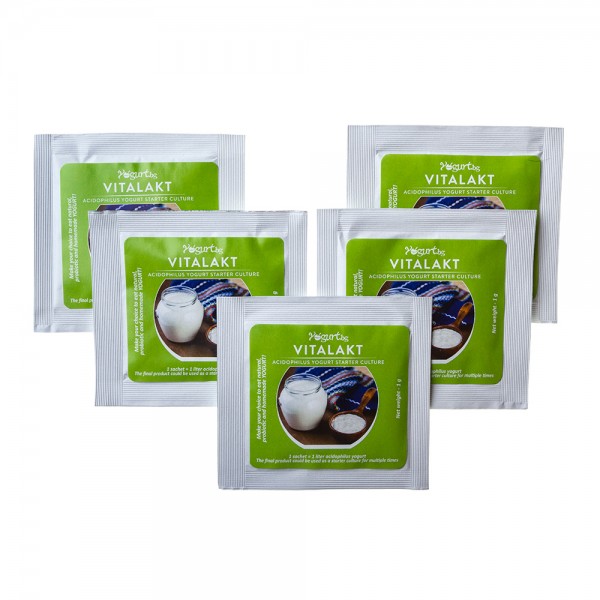 Vitalakt - Acidophilus Yogurt Starter Culture - 5 foil-packets 